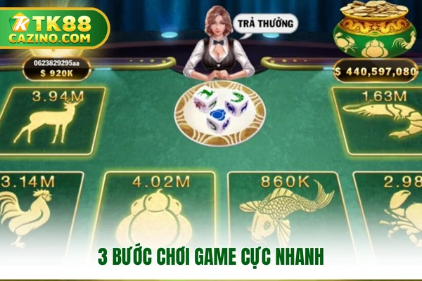 Bầu Cua Online Và Cách Chơi Cực Hiệu Quả Tại Nhà Cái TK88 3 3 bước chơi game cực nhanh